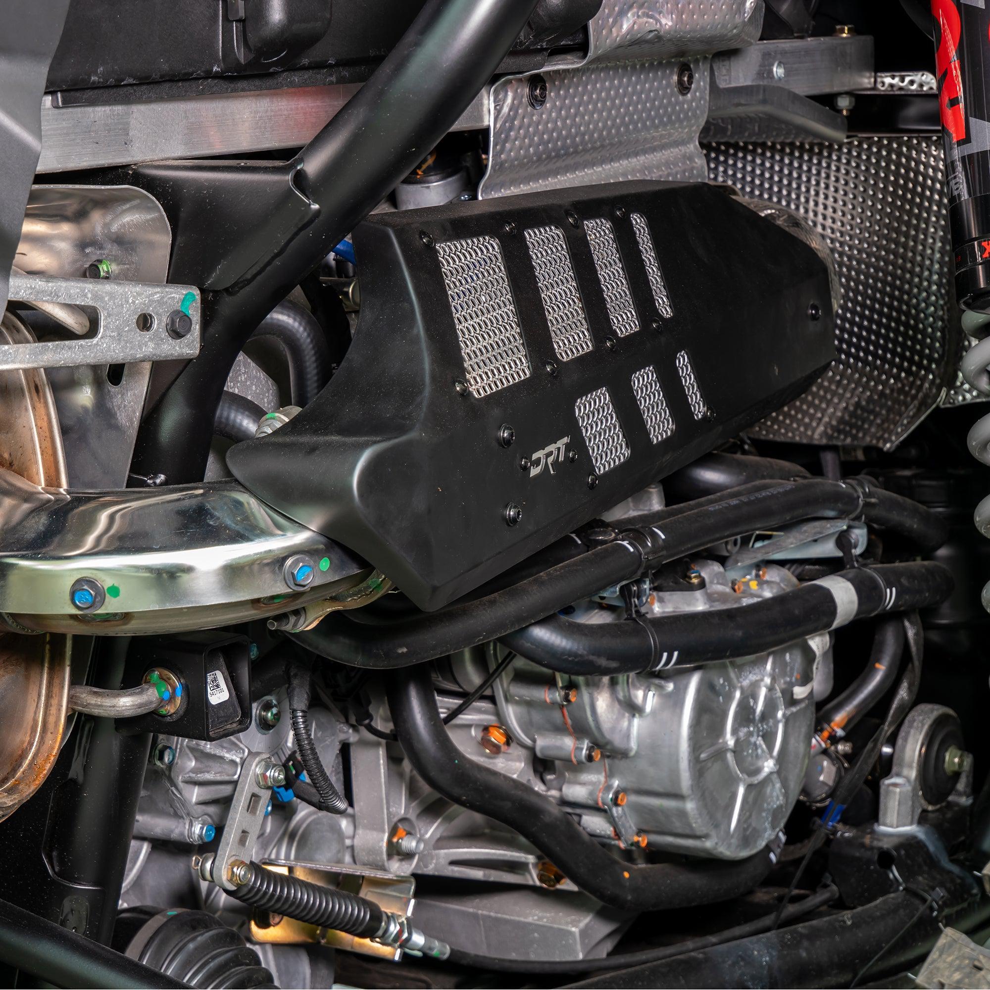 Aluminum Headpipe Shield for (RZR Turbo R 2020+)-Heat Shield-DRT Motor Sports-Black Market UTV