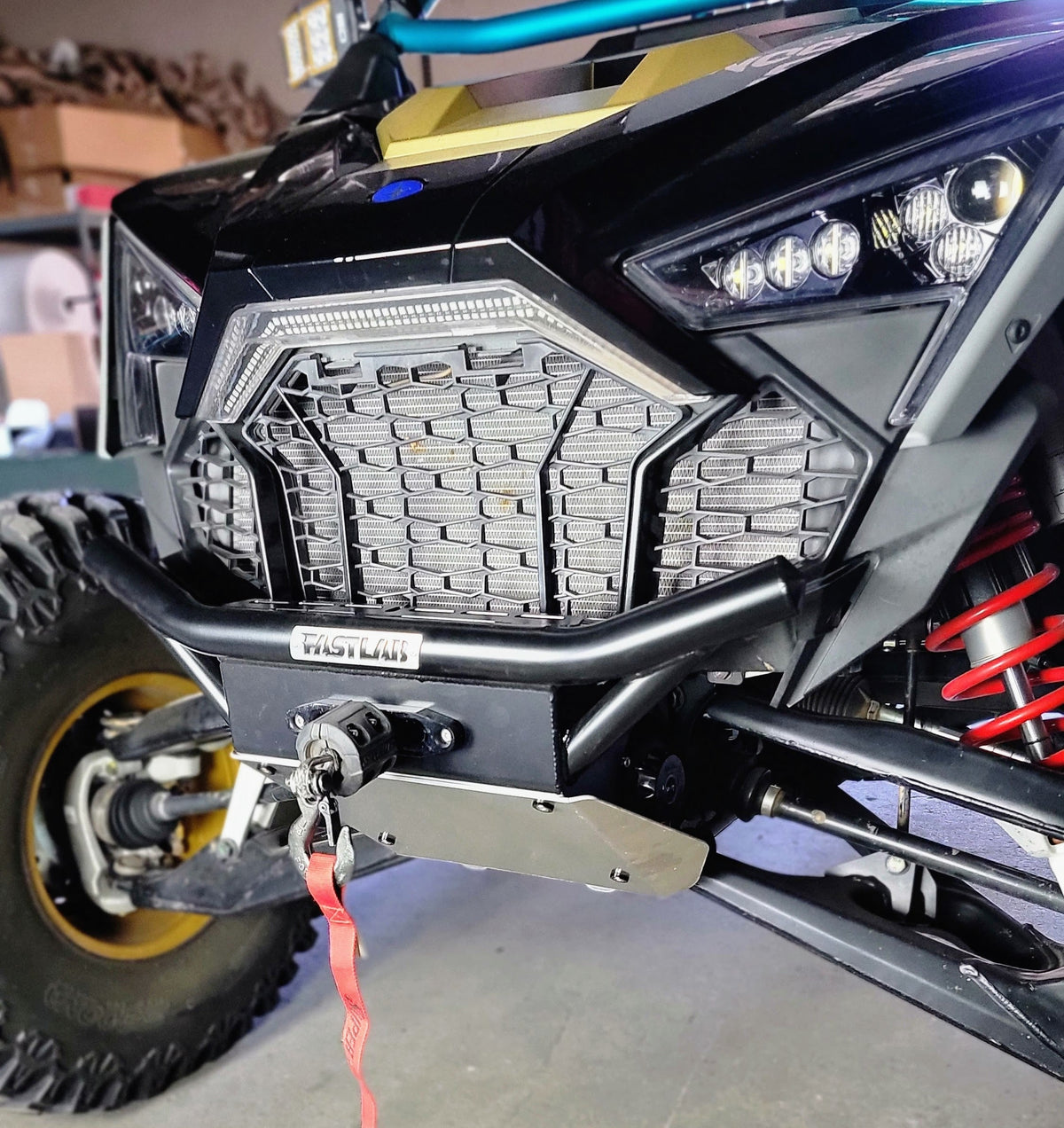 Fastlab Winch Bumper for Polaris RZR Pro R / Turbo R-RZR Protection-FastLab UTV-Black-No winch-Black Market UTV
