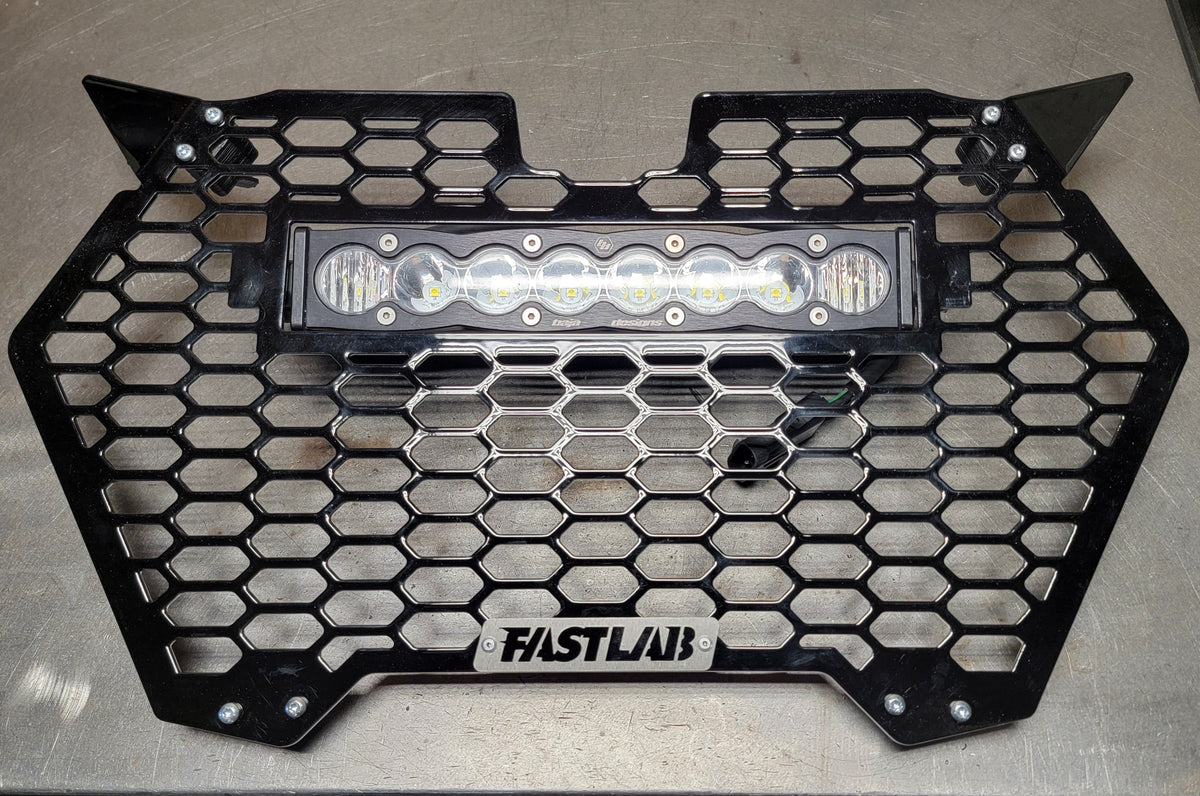 FastLab Can-am Maverick R Grill with S8 Light Bar-LIghting-FastLab UTV-Black Market UTV