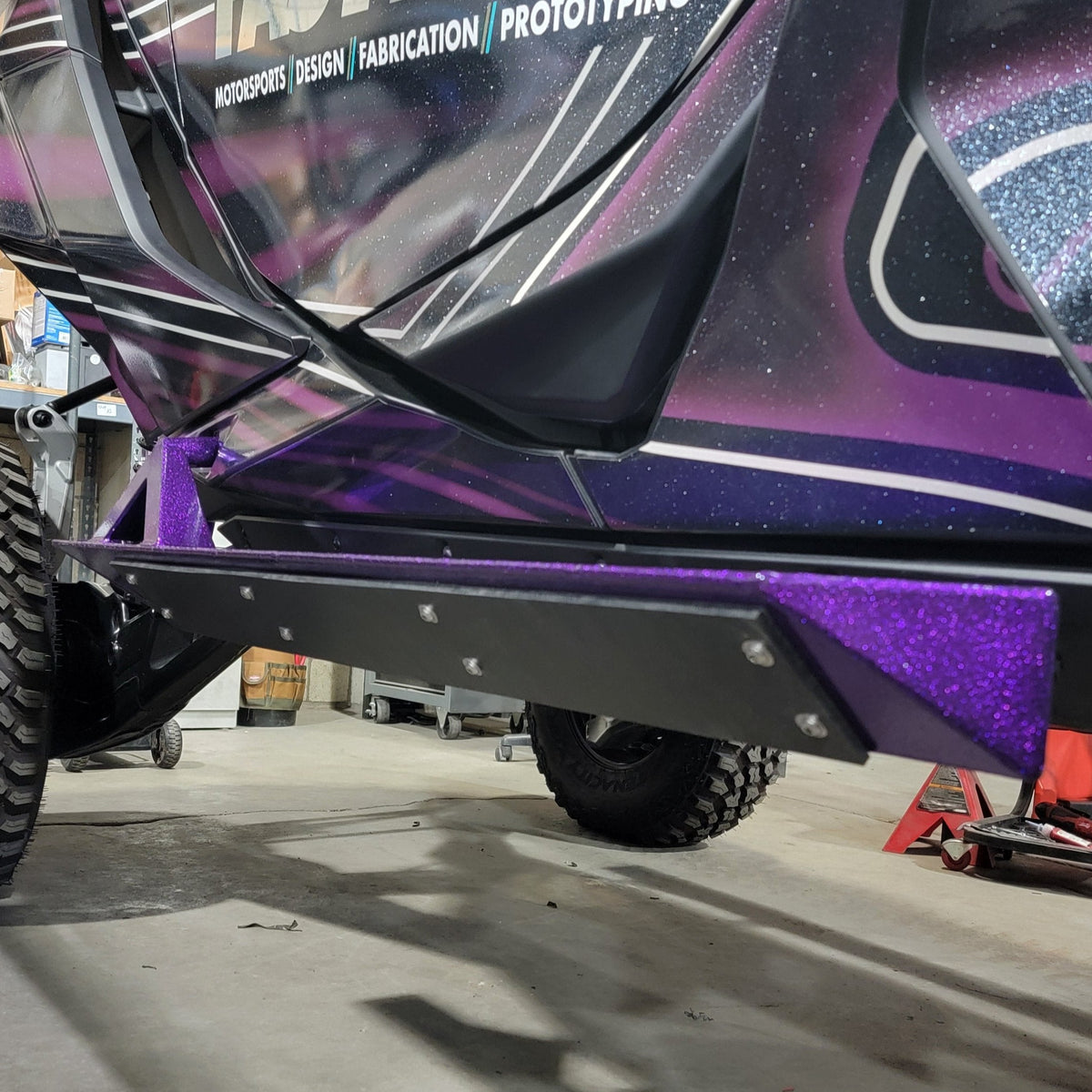 Can-Am Maverick R 2-Seat Rock Slider Steps-FastLab UTV-Black-Black Market UTV