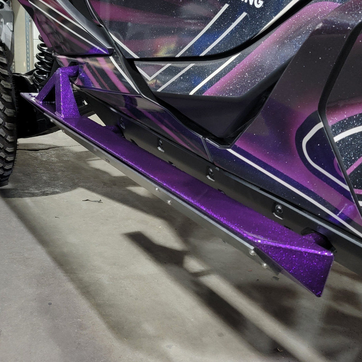 Can-Am Maverick R 2-Seat Rock Slider Steps-FastLab UTV-Black-Black Market UTV