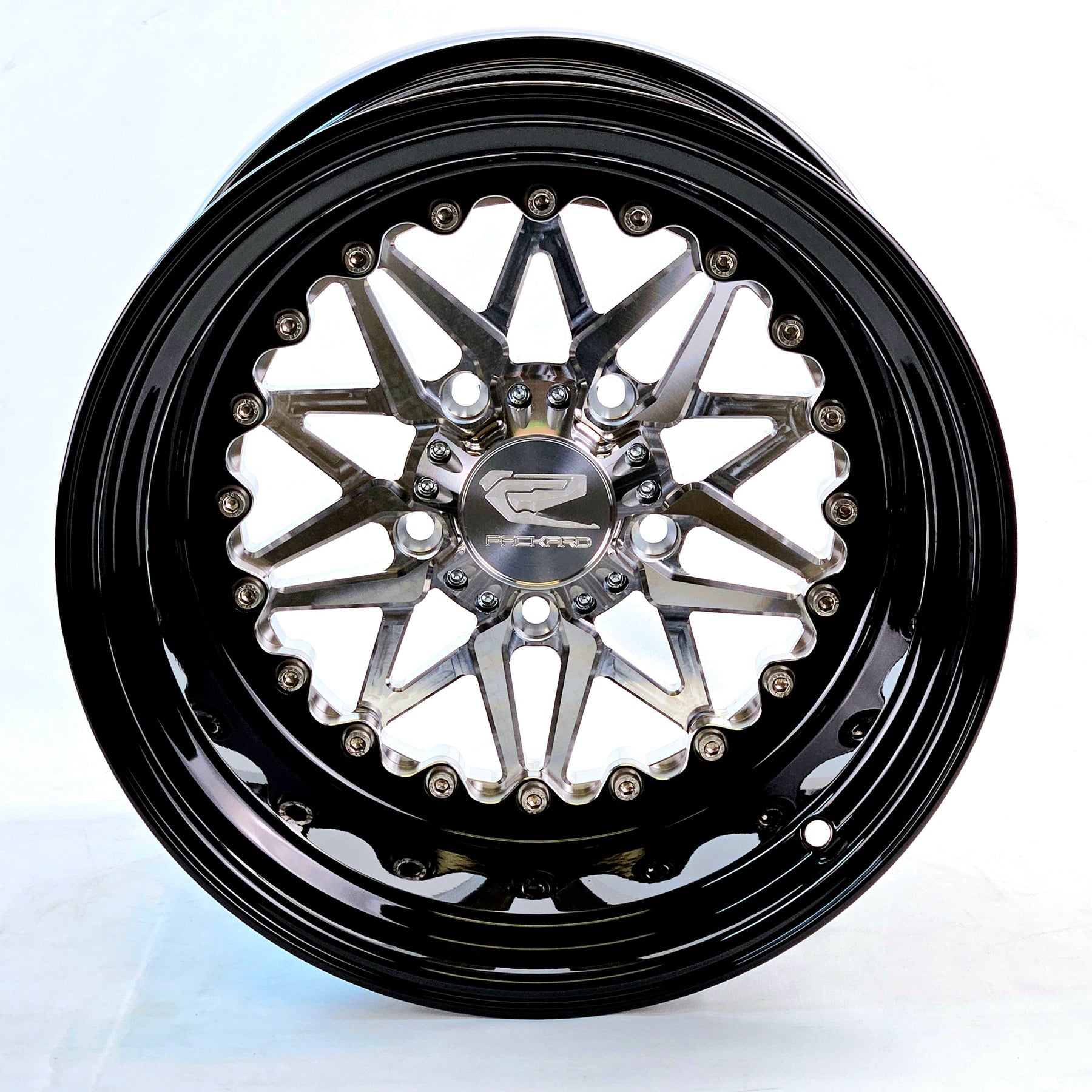 Impact 2.0 - FF Silver RZR PRO R 5X4.5 by Ultra-light-Wheels-Packard Performance-15x7 | 5X4.5-Black Market UTV