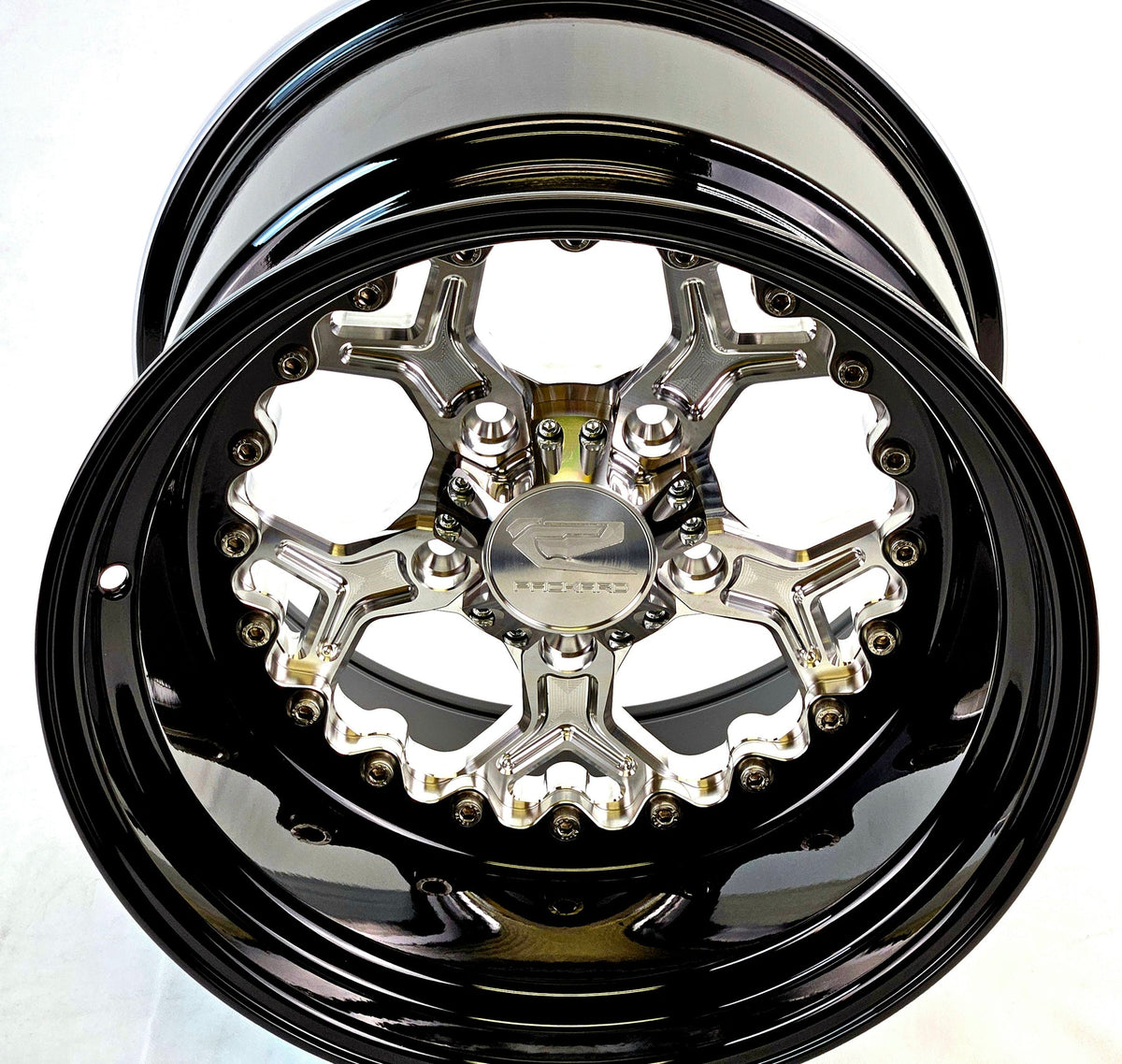 PRO 5 - FF Silver RZR PRO R 5X4.5 by Ultra-light-Wheels-Packard Performance-15x7 | 5X4.5-Black Market UTV