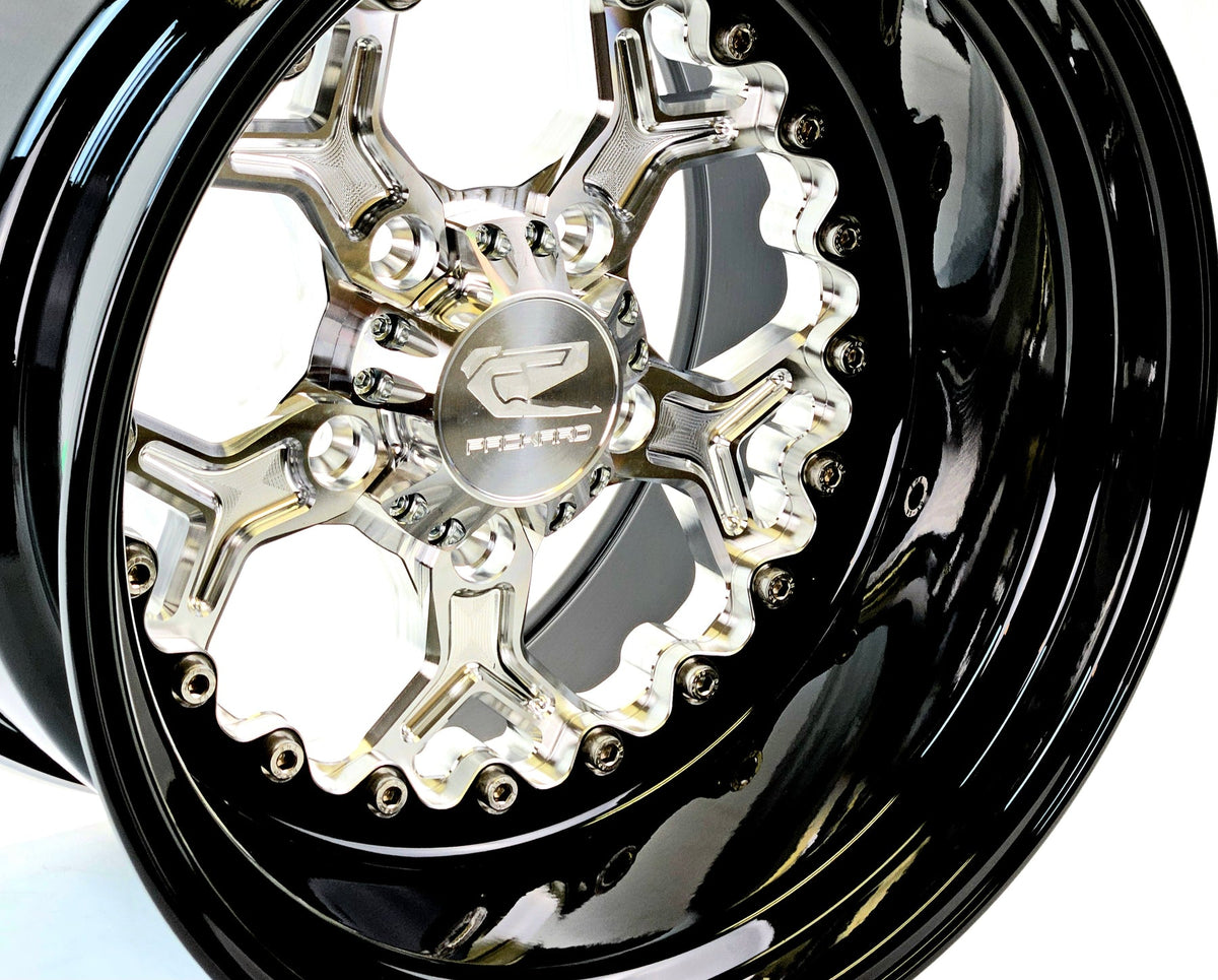 PRO 5 - FF Silver RZR PRO R 5X4.5 by Ultra-light-Wheels-Packard Performance-15x7 | 5X4.5-Black Market UTV