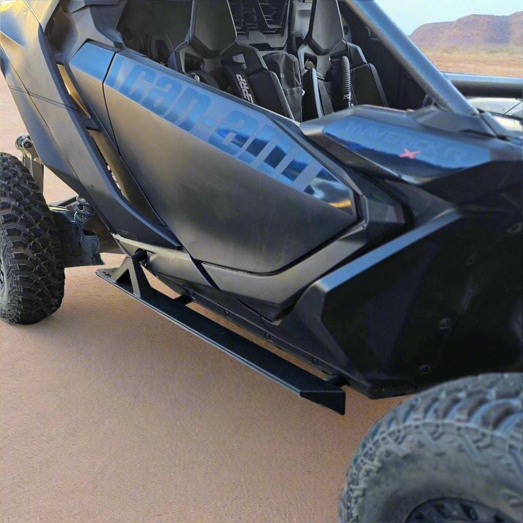 Can-Am Maverick R 2-Seat Rock Slider Steps-FastLab UTV-Black-Black Market UTV