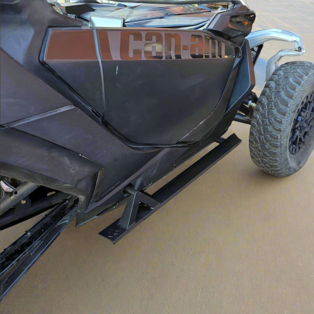 Can-Am Maverick R 2-Seat Rock Slider Steps-FastLab UTV-Black-Black Market UTV