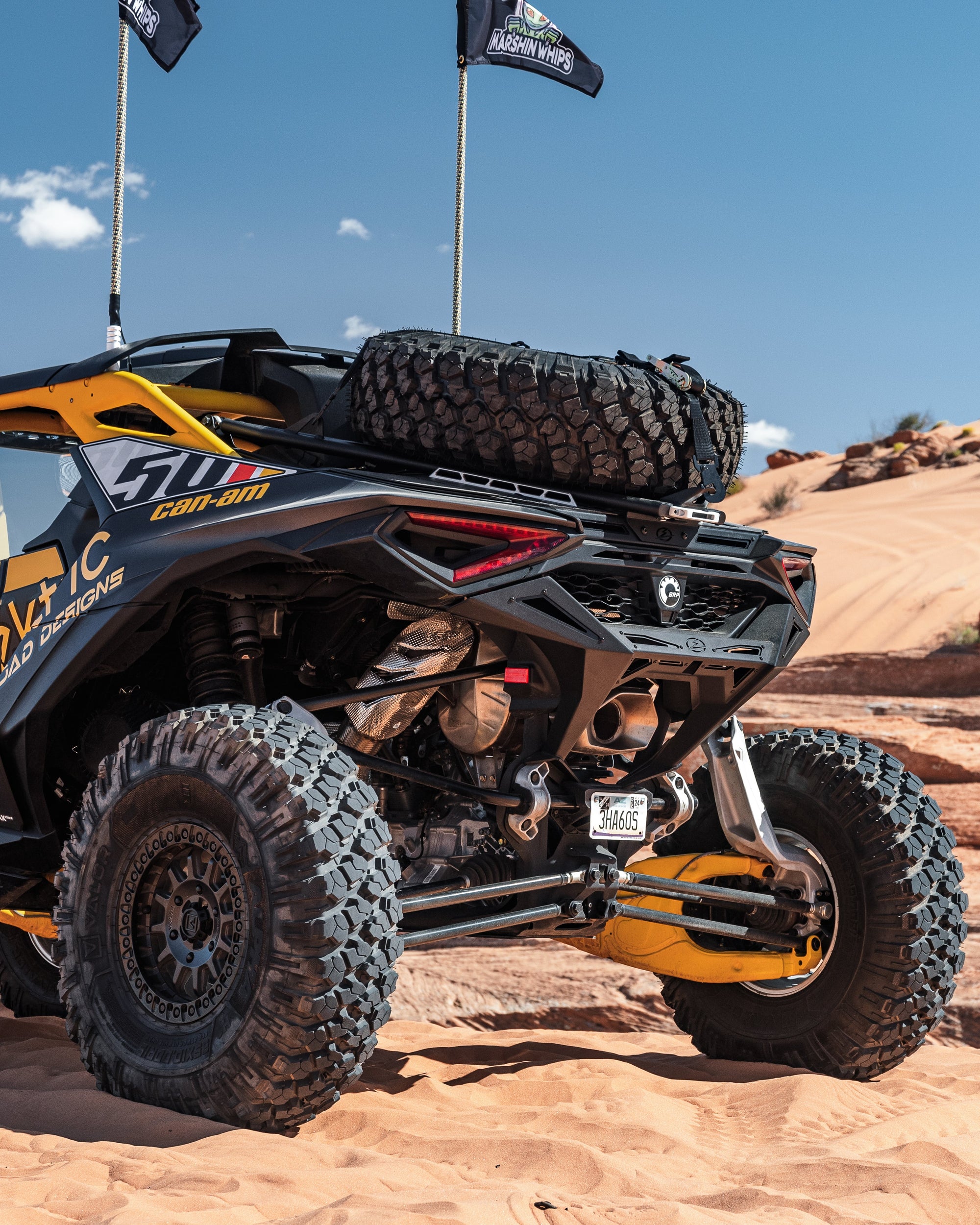 2024 to Current Can-Am Maverick R Rear Volt Bumper (2 Door Only)-Bumper-Elektric Offroad Design-Black Market UTV