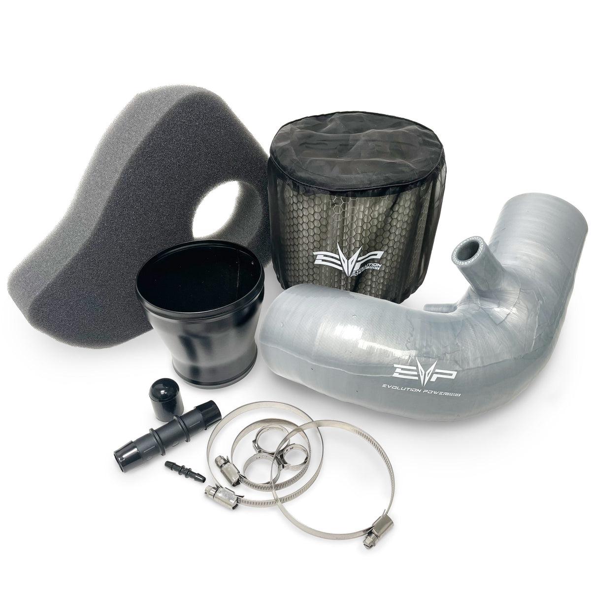 EVP High Flow Intake (HFI) Kits for Can Am Maverick X3-High Flow Fuel Filter-EVP-X3 Desert Storm High Flow Intake (HFI) Kit 76MM-Black Market UTV