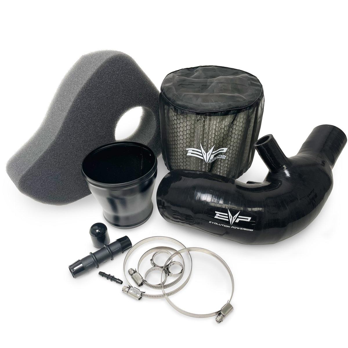 EVP High Flow Intake (HFI) Kits for Can Am Maverick X3-High Flow Fuel Filter-EVP-X3 Stock Turbo High Flow Intake (HFI) Kit 45MM-Black Market UTV