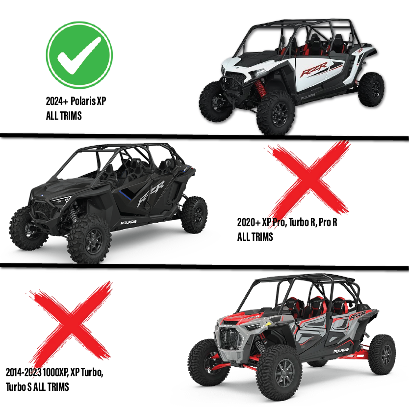 2024+ Polaris XP Bench Seat and Bucket Seat Combo