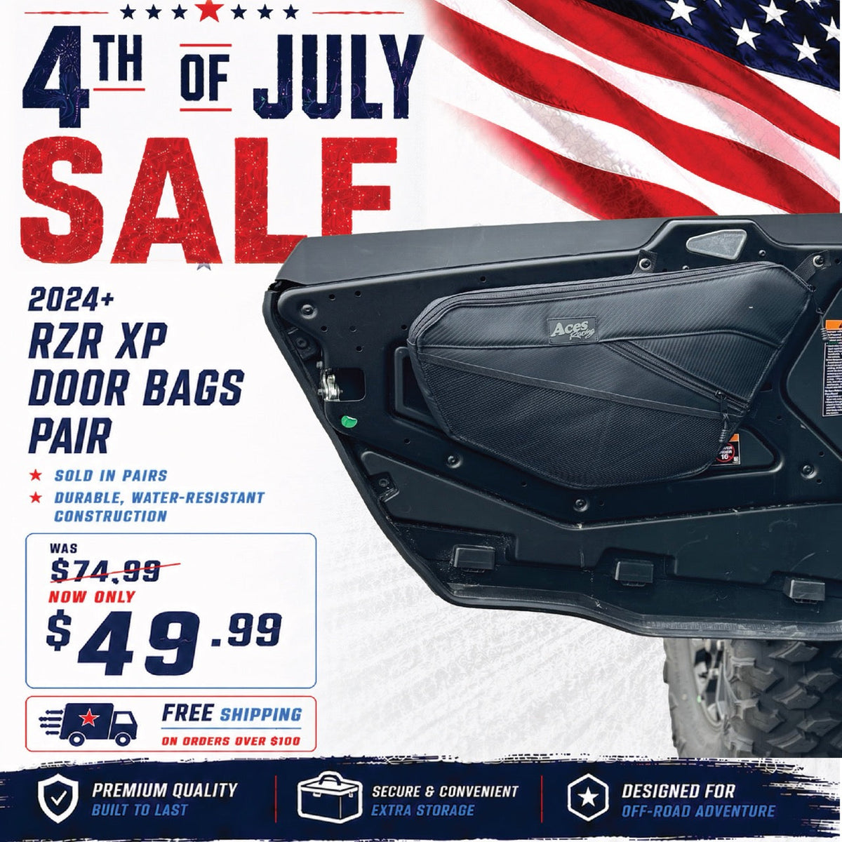 2024+ RZR XP Door Bags (Pair)