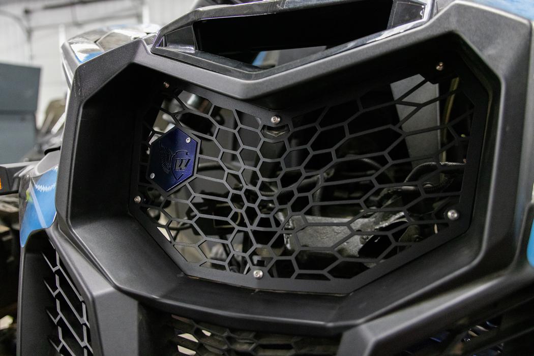 WSRD Terminator Front Grill | Can-Am X3-Front Grill-WSRD-Raw Finish (No Coating)-Black Market UTV