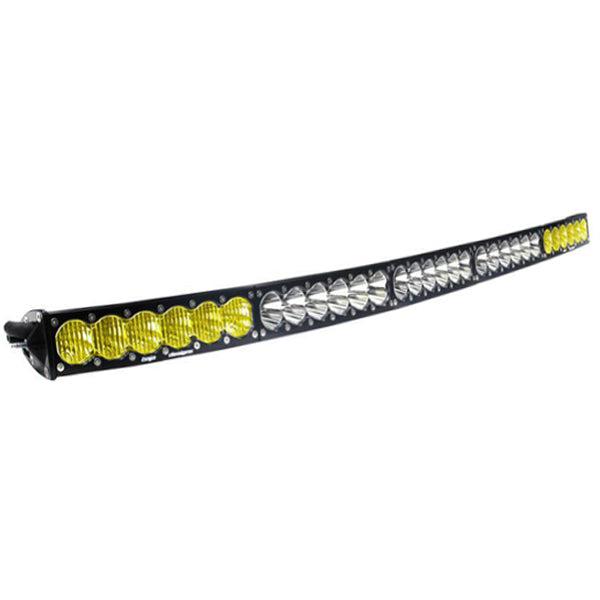 OnX6 Arc Dual Control LED Light Bar - Universal-Light Bars-Baja Designs-Driving/Combo-Amber/Clear-50 Inch-Black Market UTV
