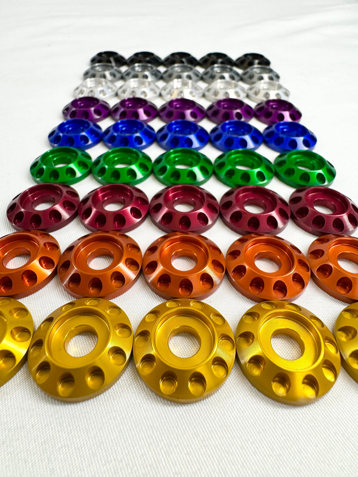 Packard Performance Billet Fender washers V3 30pcs-Accessories-Packard Performance Dealer-black-Black Market UTV