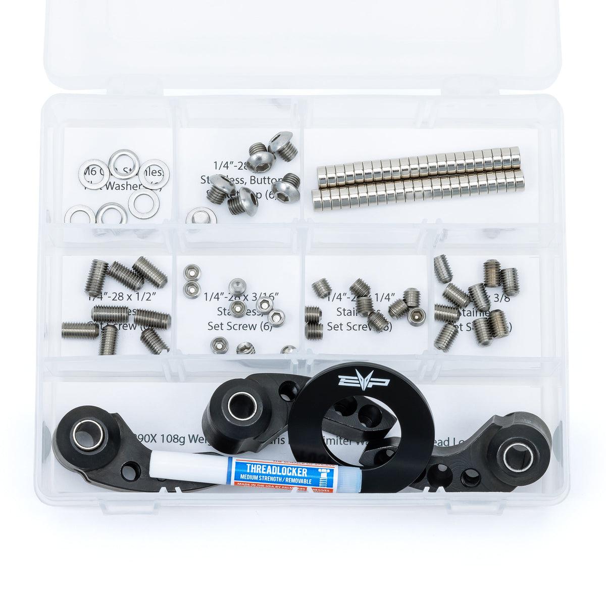 EVP Shift-Tek High &amp; Low Engagement Clutch Weight Kits for Polaris RZR Pro XP, Turbo R, &amp; 2021 XP Turbo/S-Clutch Weights-EVP-Low Engagement Kit-Black Market UTV