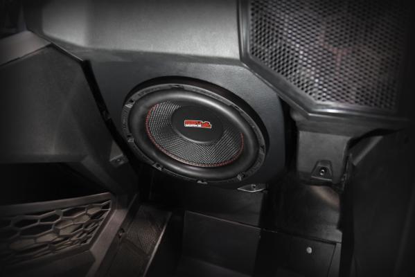 2020-2024 Polaris RZR Pro Under-Dash 10in Subwoofer Enclosure for Ride Command-Audio-SSV Works-Black Market UTV