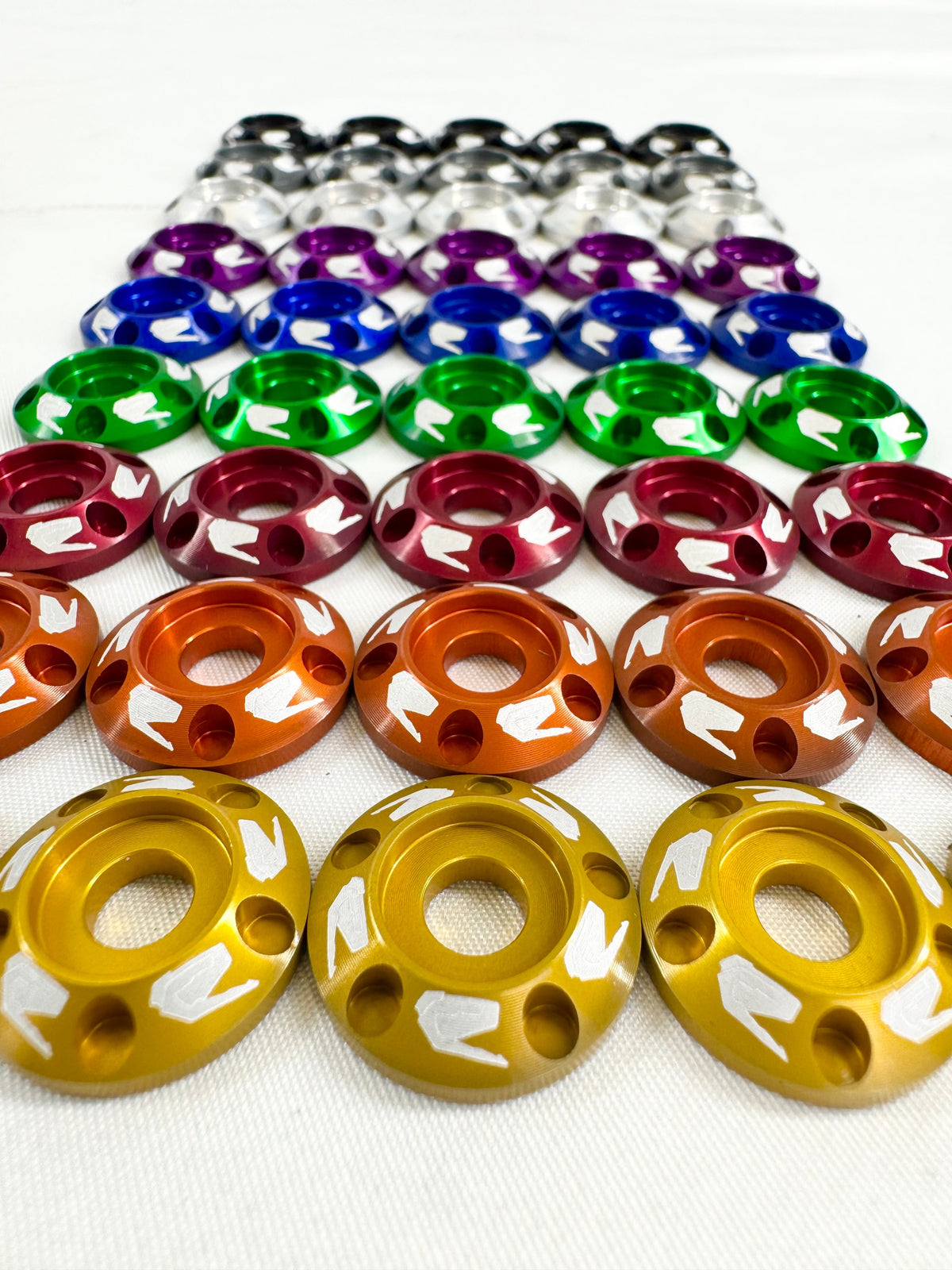 Packard Performance Billet Fender washers V1 30pcs-Accessories-Packard Performance Dealer-black-Black Market UTV