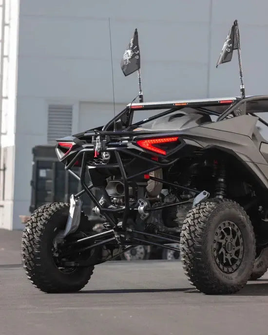 CAN AM MAVERICK R REAR BUMPER-Rear Bumper-Geiser-Raw-2 SEAT-Black Market UTV