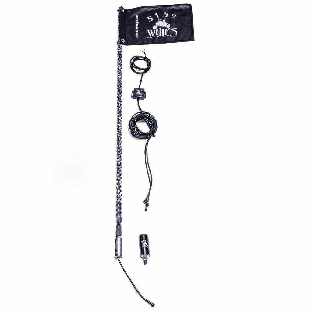 187 LED WHIP WITH FLAG (SINGLE)