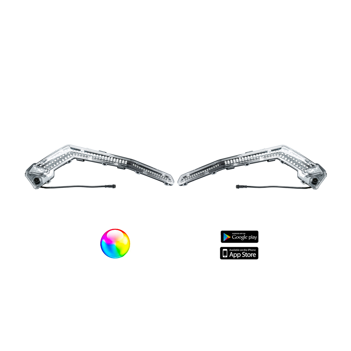 5150 Whips 187 Style Can-Am Eyebrows w/ Control Harness-HALO/FANG-5150 Whips-Black Market UTV