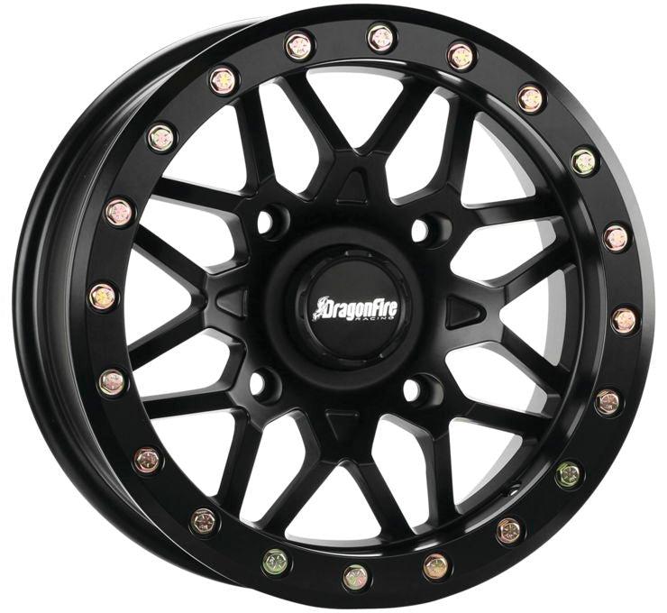 Dragonfire Racing - Typhon Wheels-Wheels-Black Market UTV-Black-14x7-4/156 +10mm-Black Market UTV