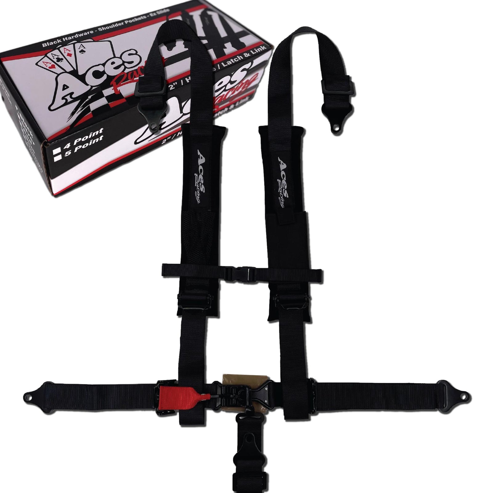 Elite 5 Point Harness with Ez Adjusters-Harnesses-Aces Racing-Black Market UTV