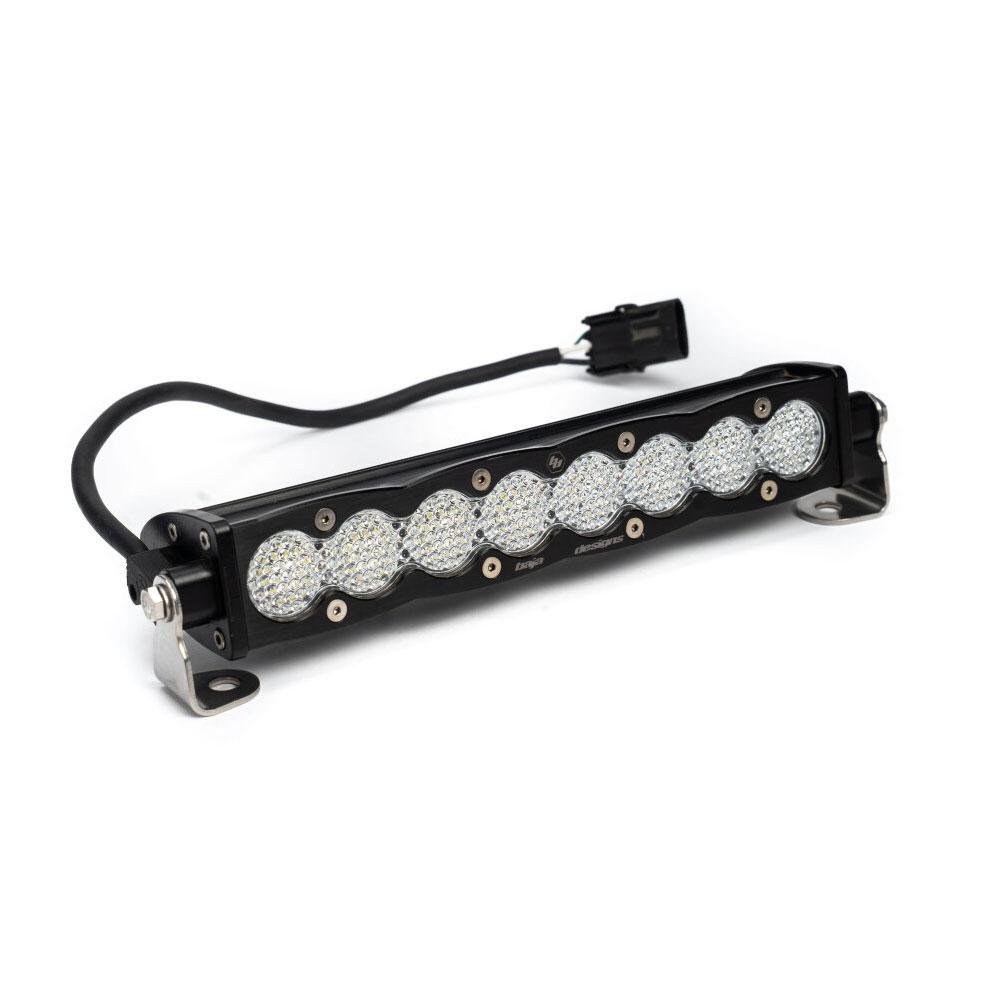 S8 Straight LED Light Bar - Universal-Light Bars-Baja Designs-Work/Scene-Clear-10 Inch-Black Market UTV