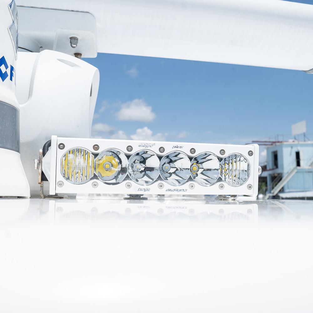 OnX6+ White Straight LED Light Bar - Universal-Light Bars-Baja Designs-Clear-Driving/Combo-10 Inch-Black Market UTV