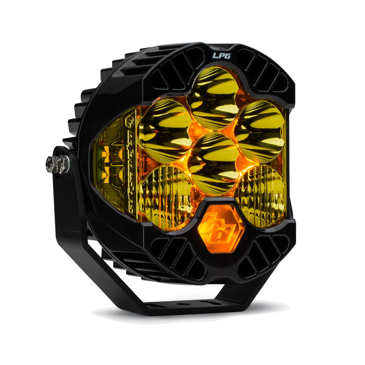 LP6 Pro LED Auxiliary Light Pod - Universal-Lighting Pods-Baja Designs-Spot-Clear-Amber-Black Market UTV