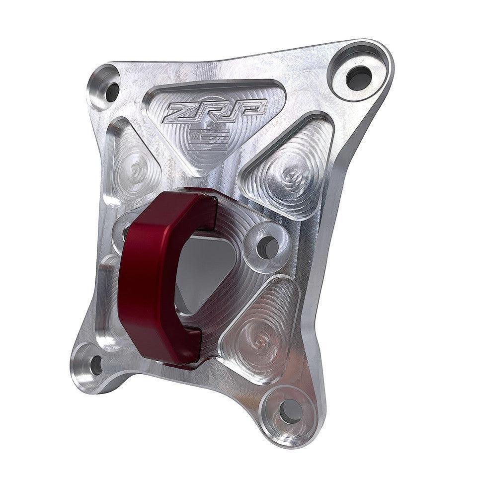 RZR Pro-XP Radius Rod Plate-Radius Rod Plate-ZRP-Aluminum-Red D-Ring-Black Market UTV
