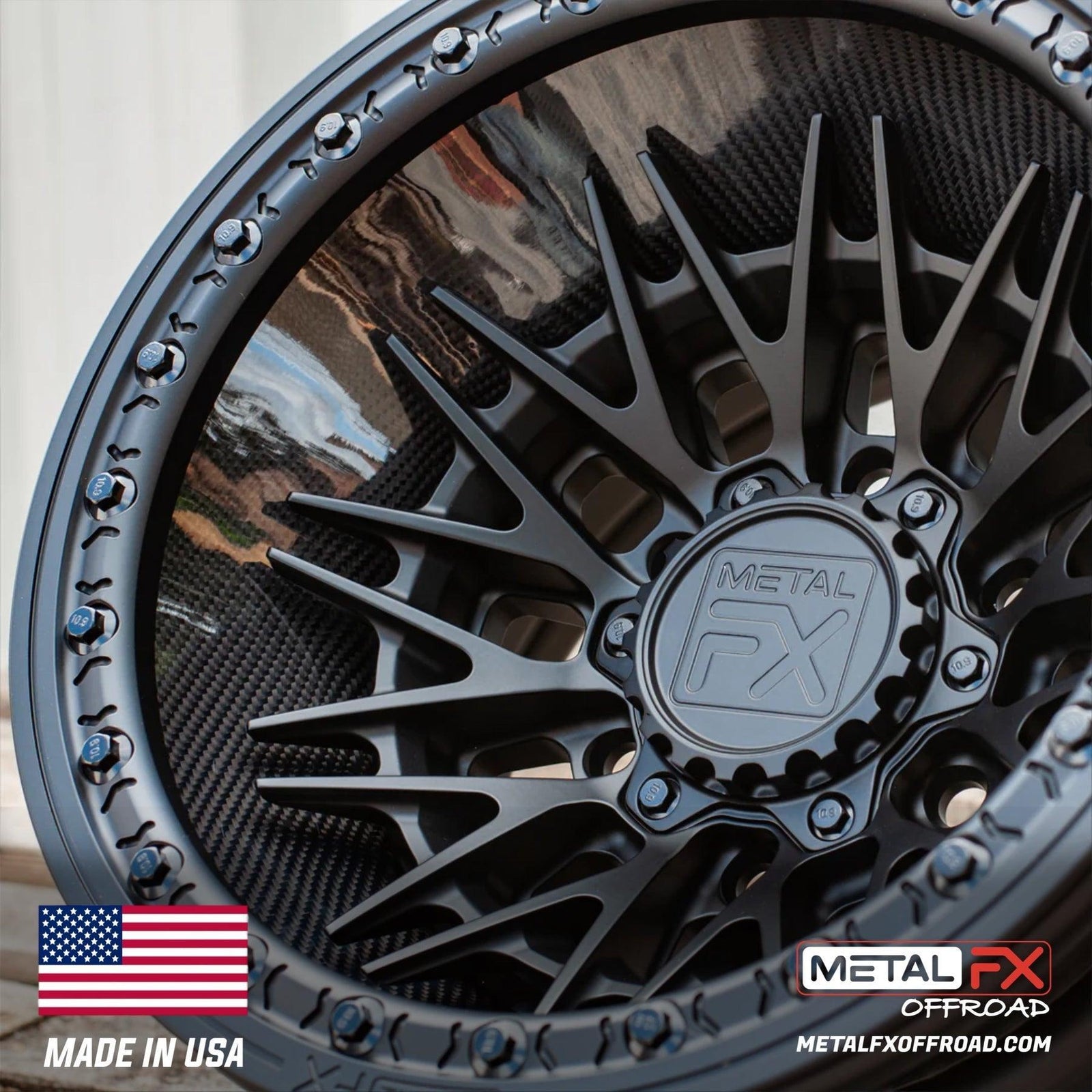 FANG 6R | FORGED 3-PIECE | BEADLOCK-Wheels-Metal FX Offroad-15x8 | -13mm/3.5+4.5 | 6x139.7-Black Market UTV