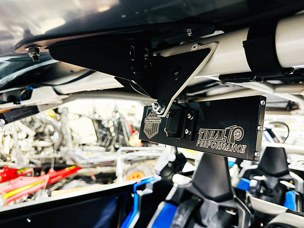 Treal Performance| Curved UTV Rear View Center Mirror w/ LED Light-LIGHTS-Treal Performance B2B-9"-Black Market UTV