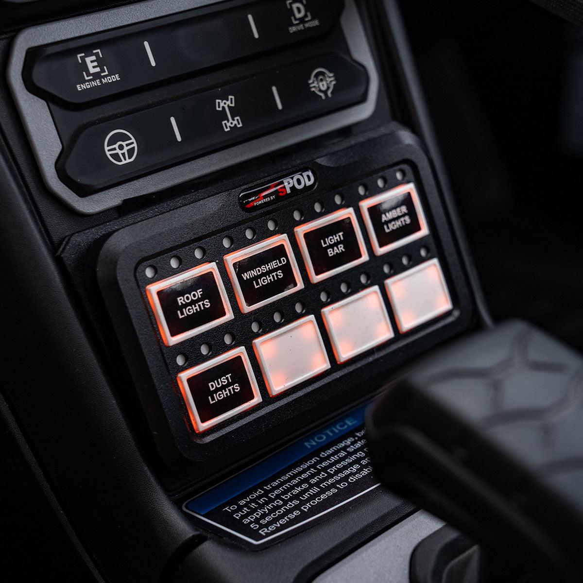 CAN AM MAVERICK R HD BANTAMX CENTER CONSOLE KIT-Launch Control-Baja Designs-Black Market UTV