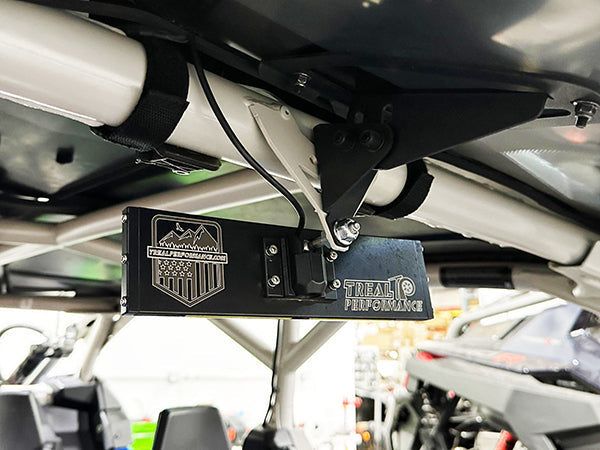 Treal Performance| Curved UTV Rear View Center Mirror w/ LED Light-LIGHTS-Treal Performance B2B-9"-Black Market UTV