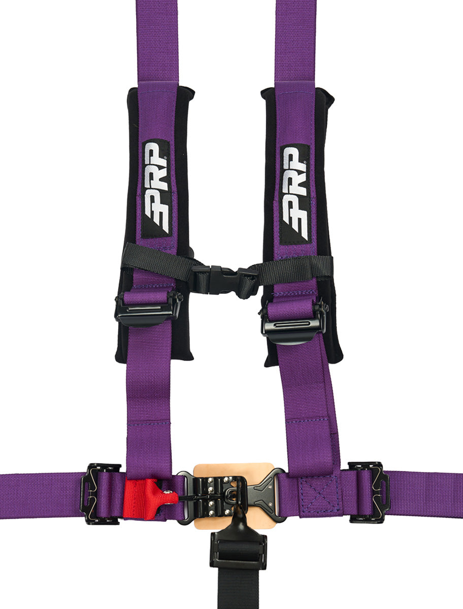 5.2 Harness with Shoulder Straps Sewn to Lap-Harness-PRP Seats-Purple-Black Market UTV