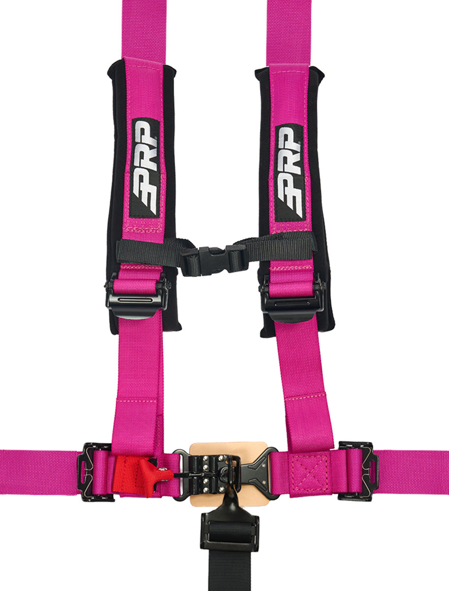 5.2 Harness with Shoulder Straps Sewn to Lap-Harness-PRP Seats-Pink-Black Market UTV