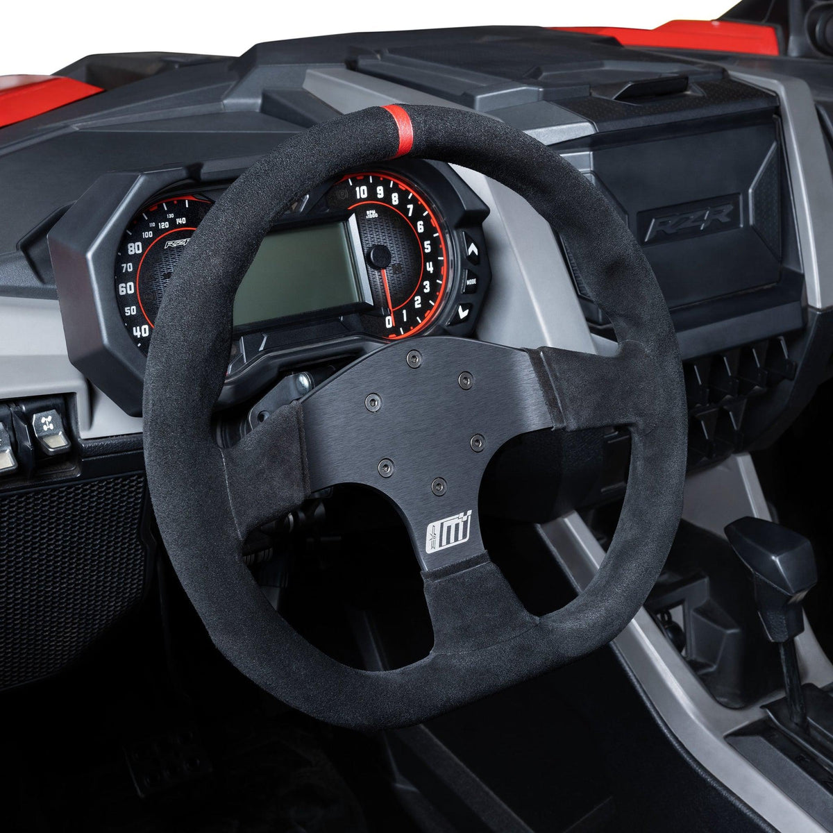 EVP.MODE STEERING WHEEL &amp; QUICK-RELEASE HUB ADAPTER FOR POLARIS-Steering Wheel-EVP-Steering Wheel Only-Black Market UTV