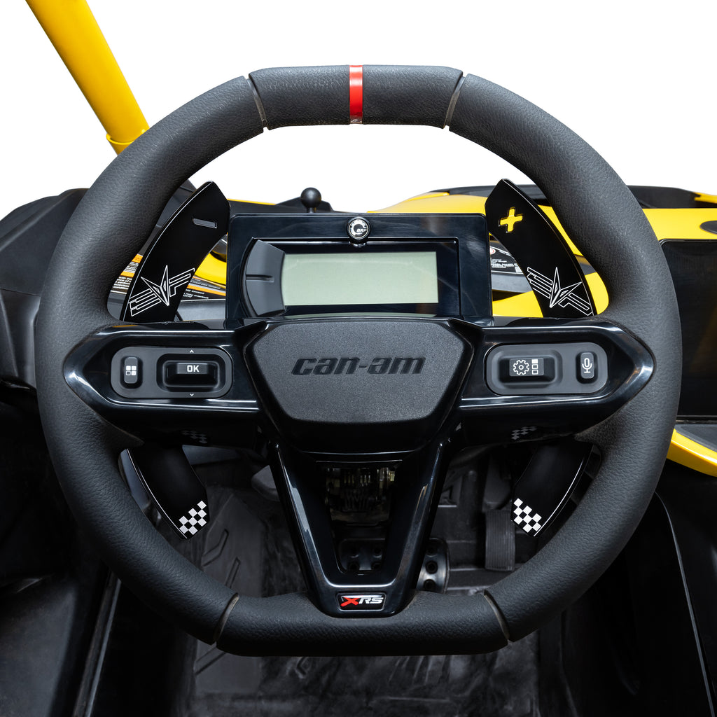 EVP BILLET PADDLE SHIFTERS FOR CAN-AM MAVERICK R-Steering Wheel-EVP-Black Market UTV