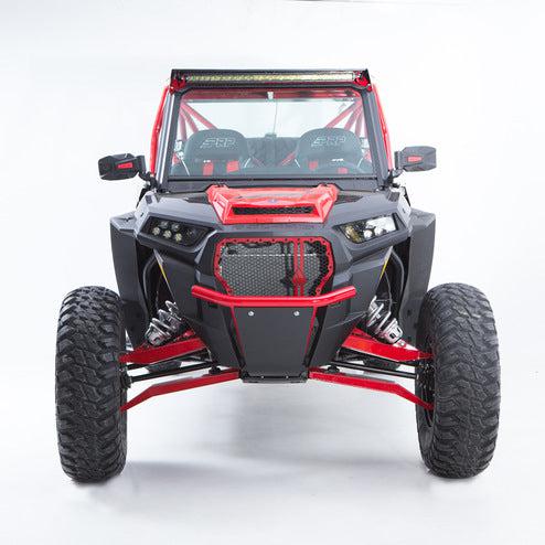 LT FRONT BUMPER, POLARIS RZR® XP 1000 (14-18)-Bumper-HMF Racing-BLACK-No Fair Lead Mount-Black Market UTV