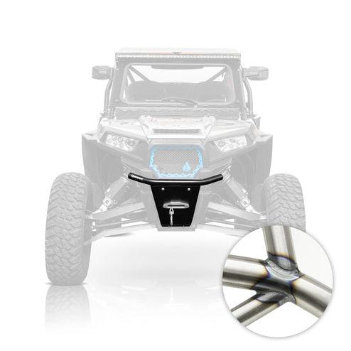 LT FRONT BUMPER, POLARIS RZR® XP 1000 (14-18)-Bumper-HMF Racing-BLACK-No Fair Lead Mount-Black Market UTV