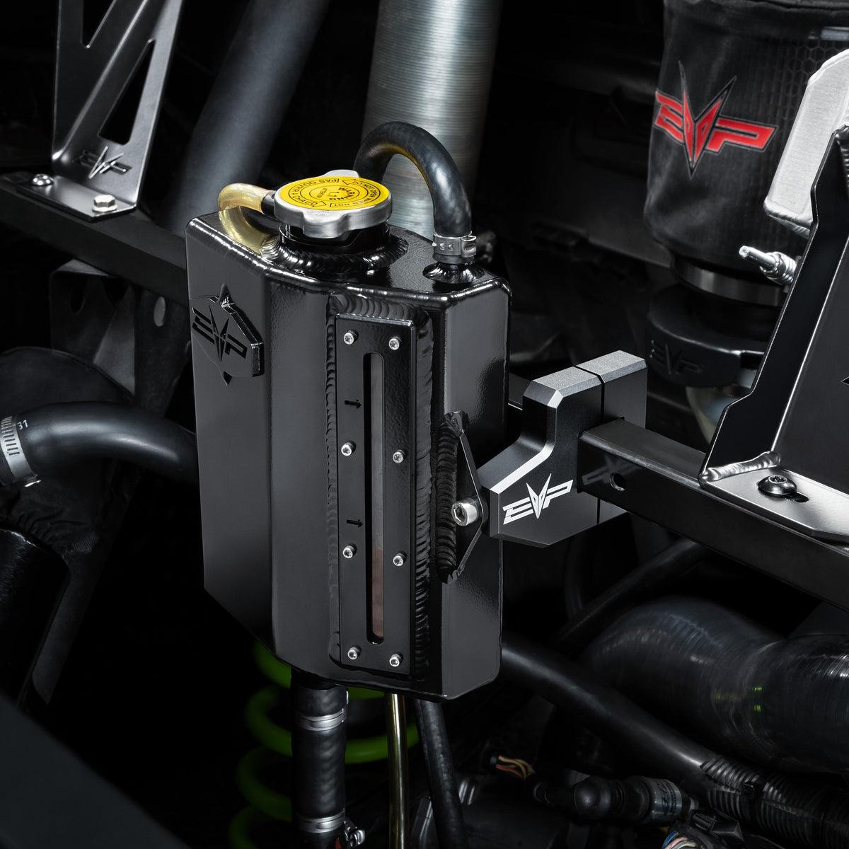 EVP High-Volume Aluminum Coolant Reservoir Relocation Brackets for Can-Am Maverick X3-bracket-EVP-Black Market UTV