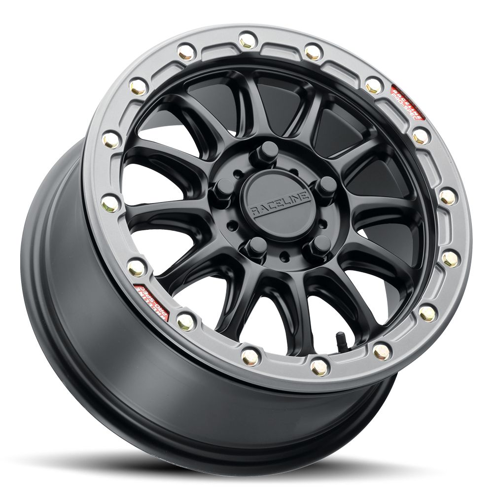 A14BG Alpha Beadlock-Wheels-Raceline-15X6.5 | 6X139.7 | +74 | A14BG-56560+74-Black Market UTV