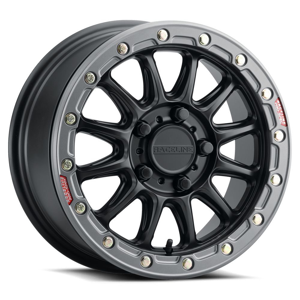 A14BG Alpha Beadlock-Wheels-Raceline-15X6.5 | 6X139.7 | +74 | A14BG-56560+74-Black Market UTV