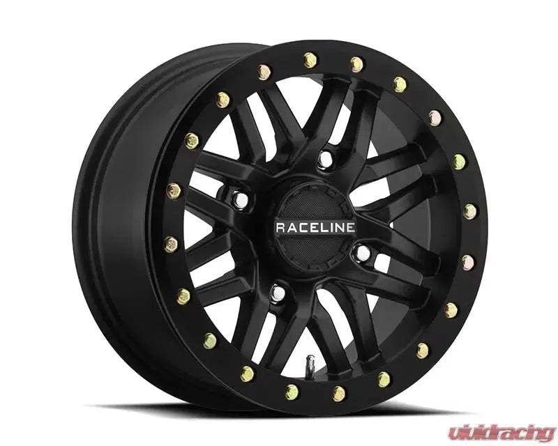 Raceline Wheels Ryno With Black Ring 15x7 4x137 (5+2) Satin Black-Wheels-Raceline-15x7 4x137 (5+2)-Black Market UTV