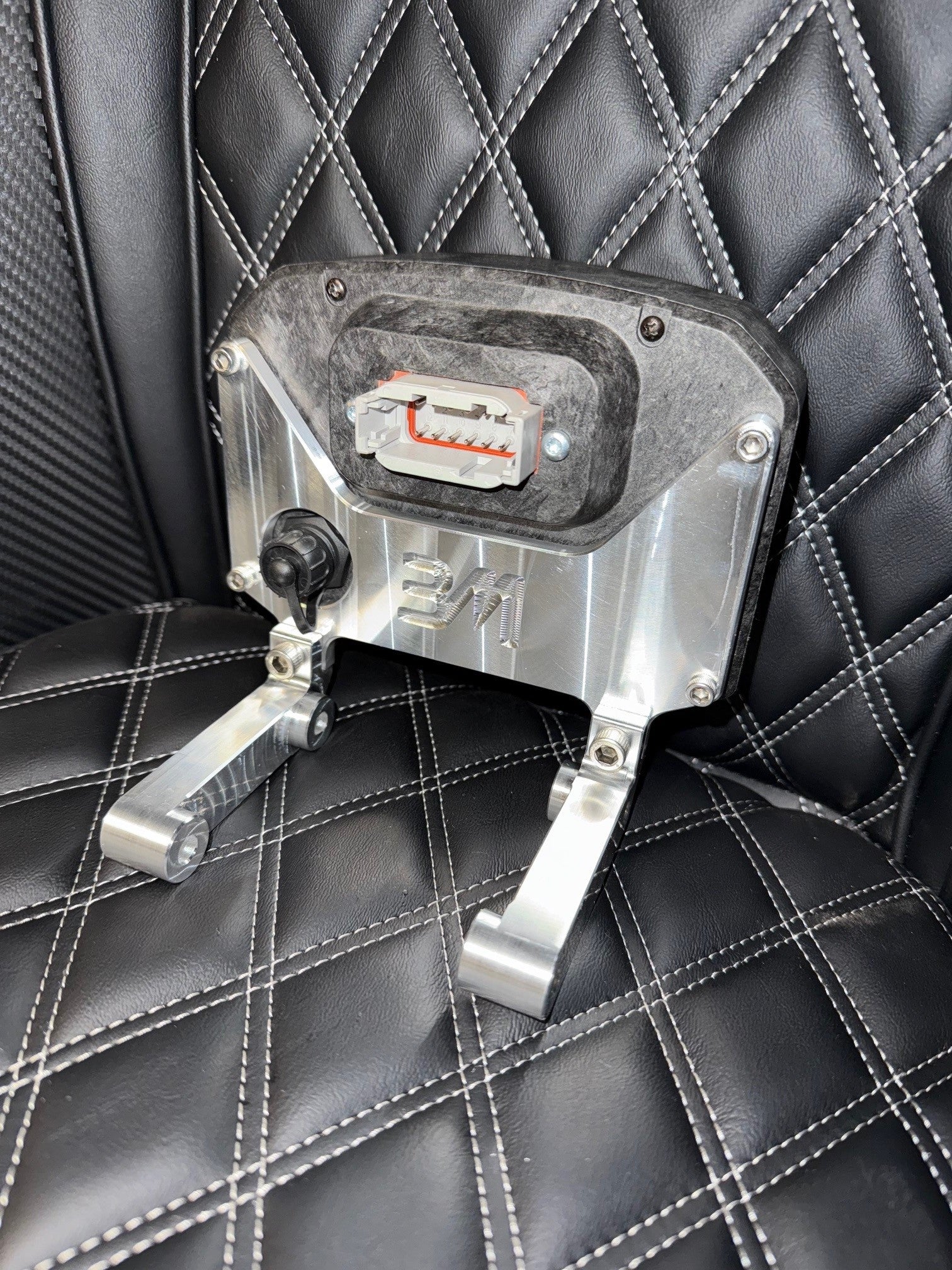 Maverick R AEM CD-5 Mount-Black Market UTV Dealer-Machined Raw Aluminum-Black Market UTV