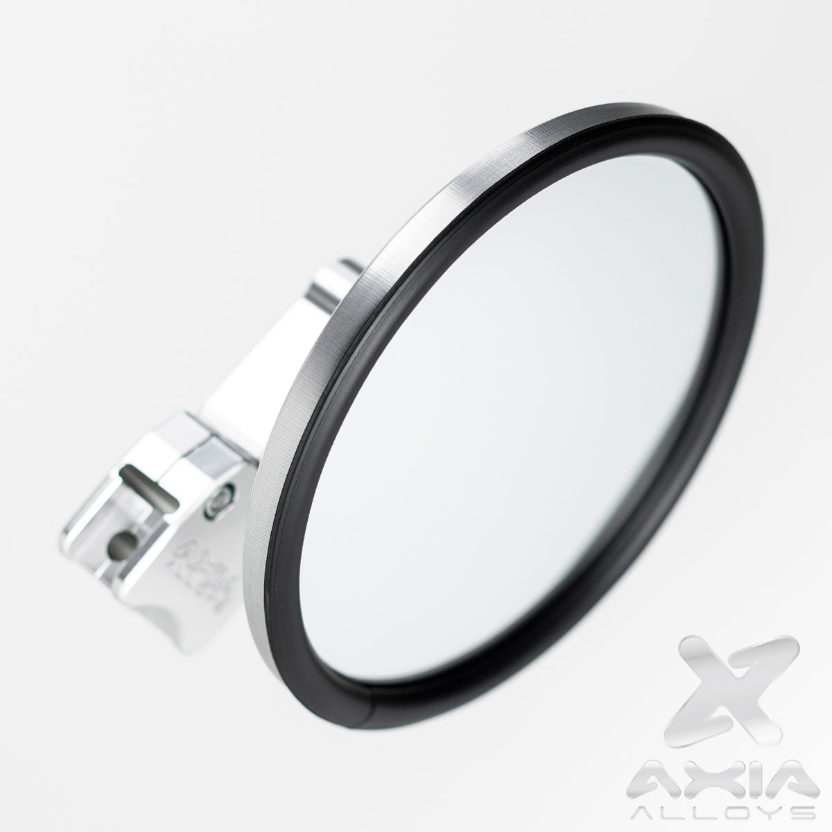 5" Round Convex Glass Billet Arm Side Mirror - Axia Alloys