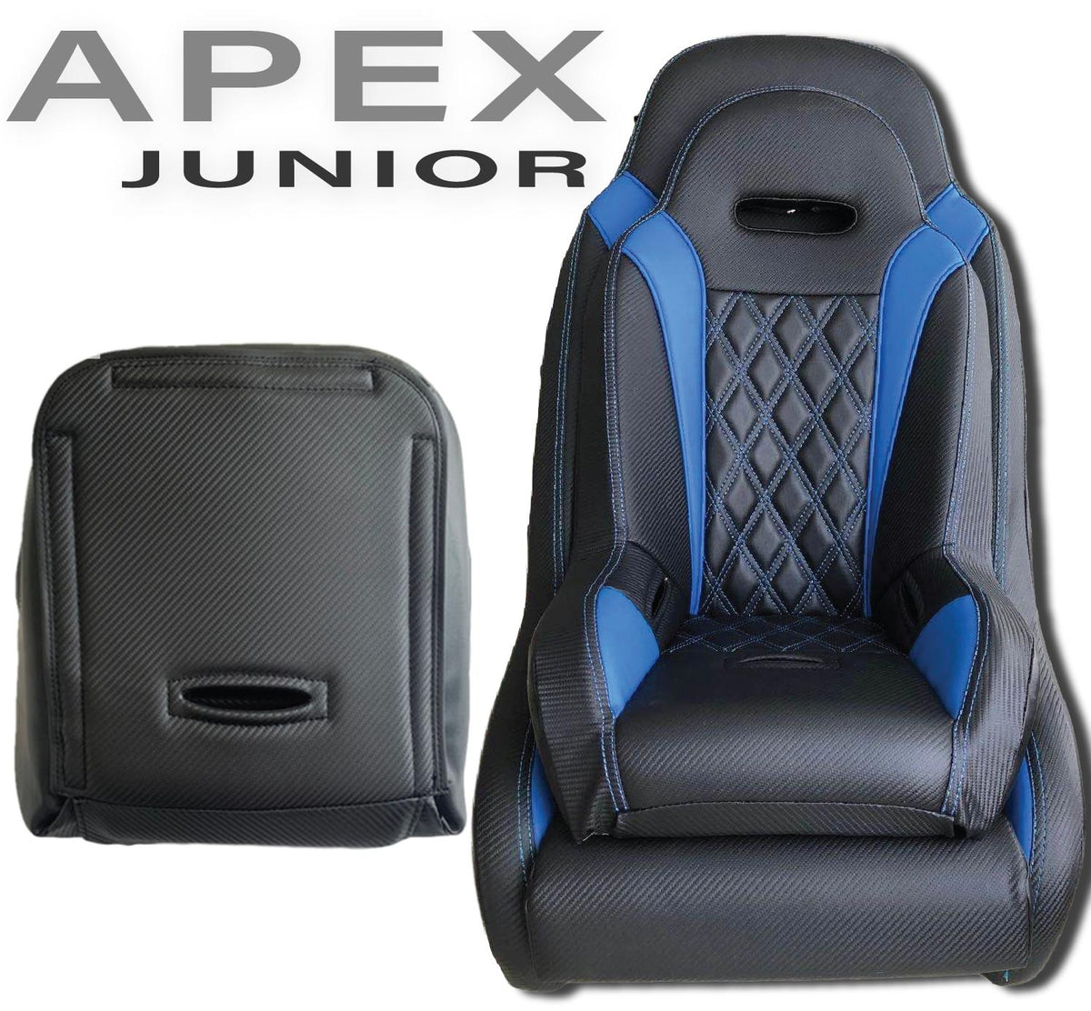 Apex Junior Seats-Kids Seat-Aces Racing-Black-Black Market UTV