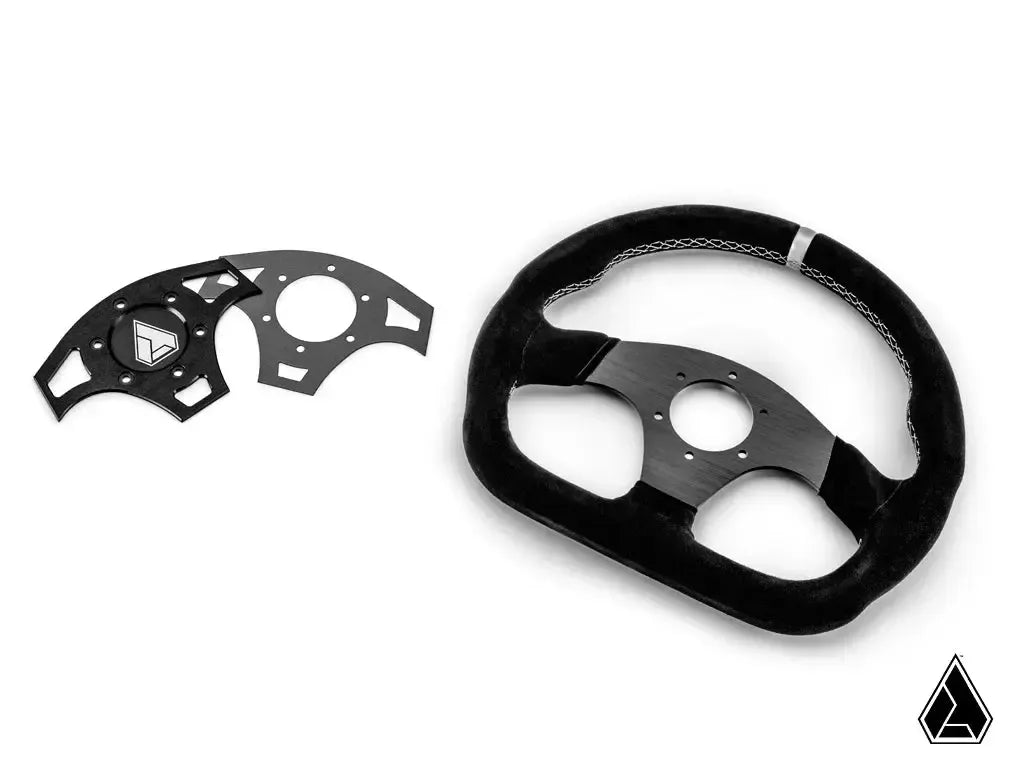 ASSAULT INDUSTRIES Suede Ballistic D UTV Steering Wheel-Steering Wheel-Assault Industries-Anthracite (Dark Grey)-Black Market UTV