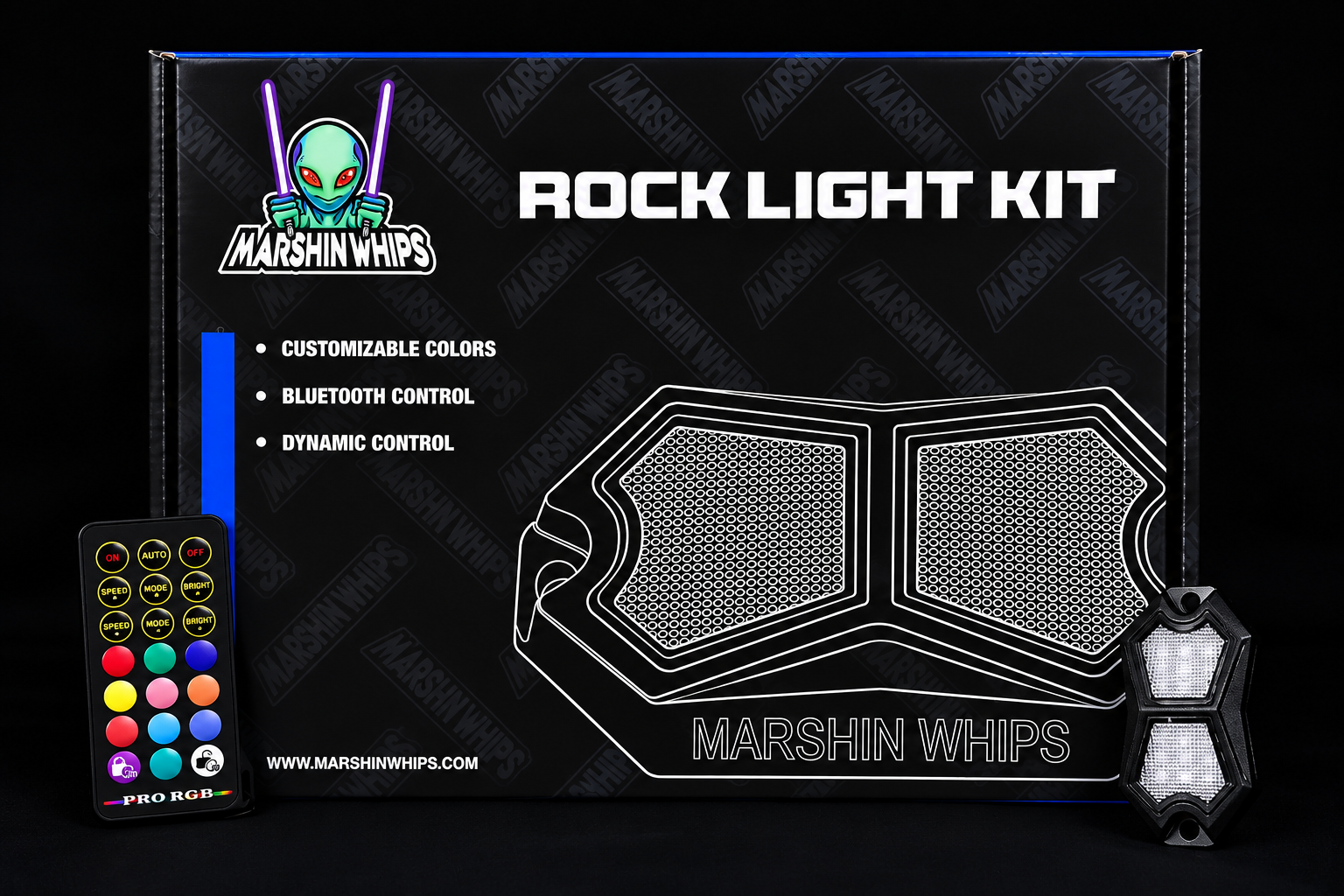 Rosewell X-1 Rocklights x8 (Kit)-Rock Lights-Marshin Whips-Black Market UTV
