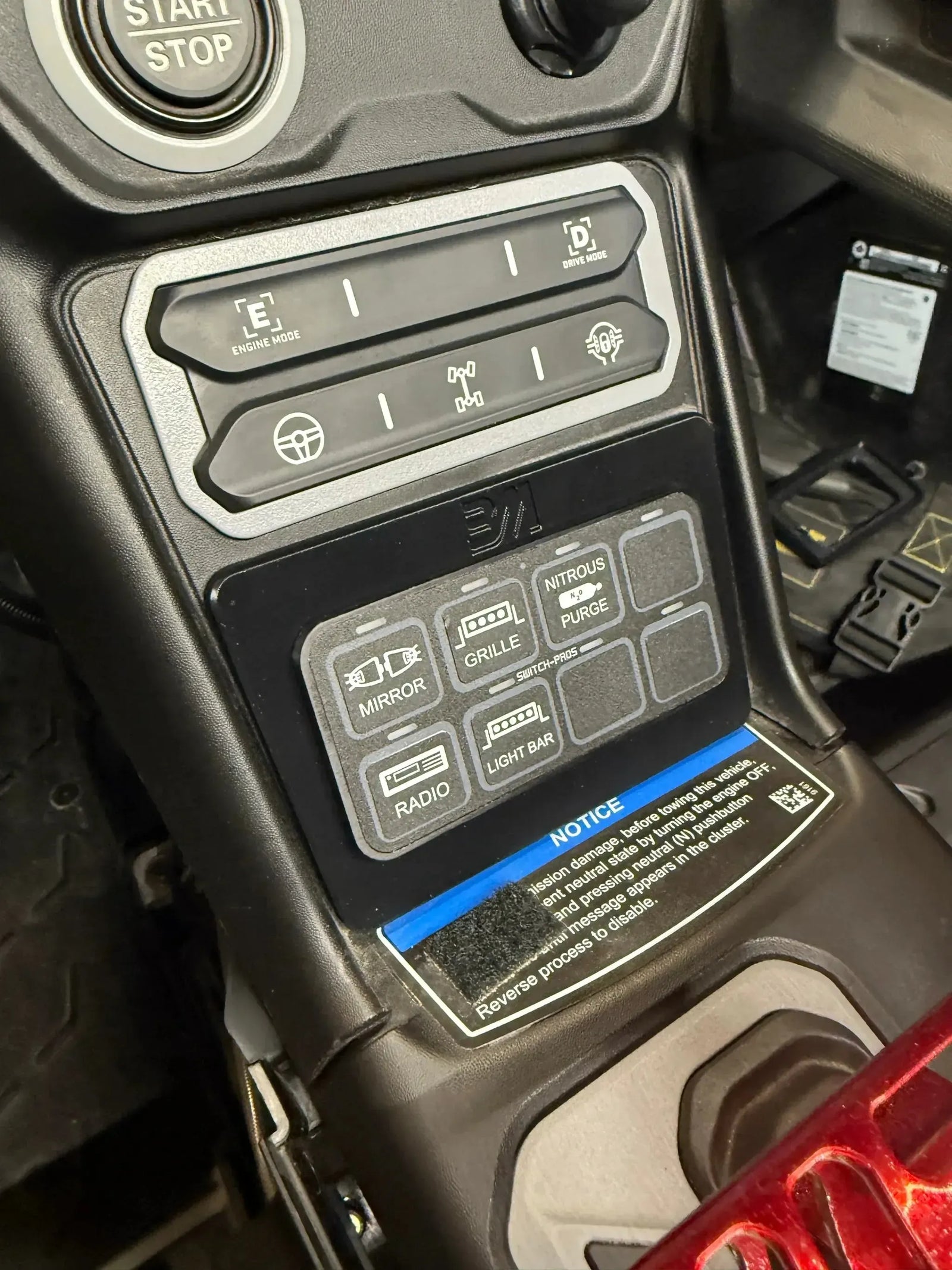 Maverick R Switch Pro (SP-9100) Mount-Black Market UTV Dealer-Aluminum-No Switch-Pro SP9100-Black Market UTV
